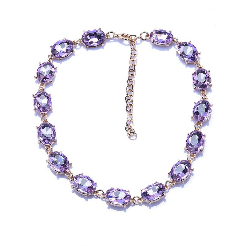 Colar Leontina Roxo