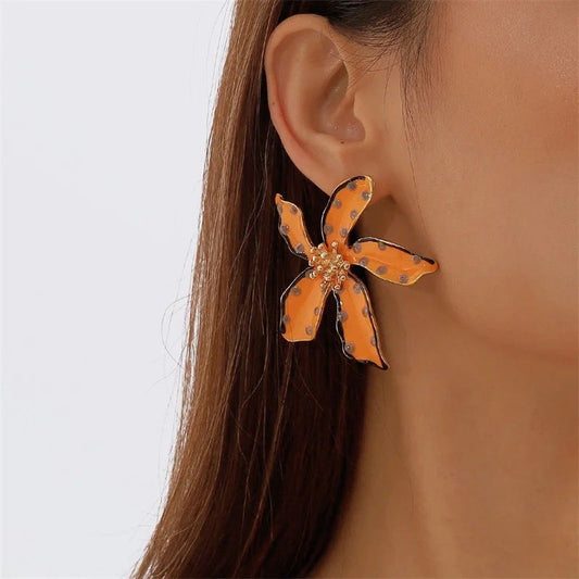 Brinco Flora Laranja