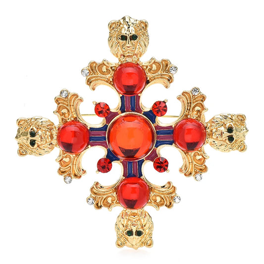 Broche Brazão Leão