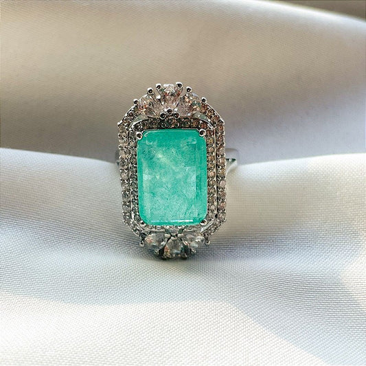 Anel Fiore Azul Tiffany